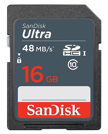 Cartão de Memória SanDisk Ultra 16gb 48 MB/s