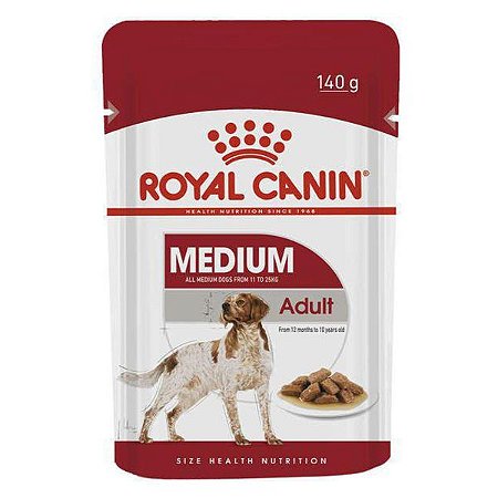 Sachê Royal Canin Medium Adult Para Cães Adultos Porte Médio - 140 g