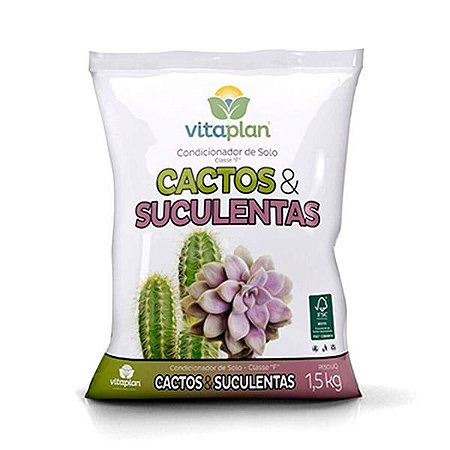 Terra Especial Vitaplan Para Cactus e Suculentas - 1.5 Kg
