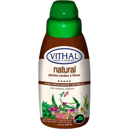 Fertilizante Líquido Vithal Natural Para Plantas Verdes e Flores - 250 ml