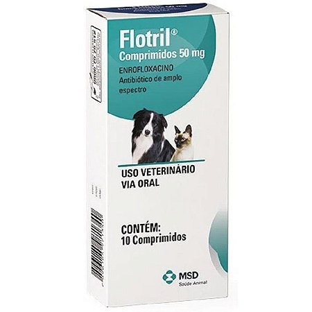 Flotril 50 mg Para Cães e Gatos - 10 Comprimidos