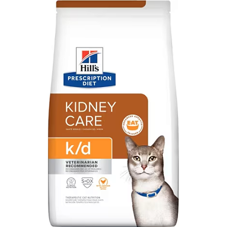 Ração Hills Prescription Diet K/D Para Gatos Adultos - Cuidado Renal