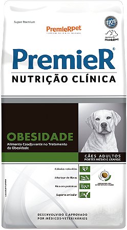 Ração Premier Nutrição Clínica Obesidade Para Cães Adultos Porte Médio e Grande - 10.1 Kg