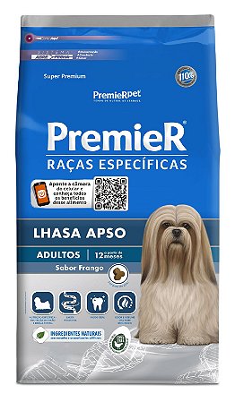 Ração Premier Raças Específicas Lhasa Apso Para Cães Adultos Sabor Frango