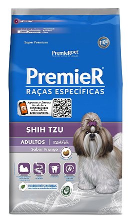 Ração Premier Raças Específicas Shih Tzu Para Cães Adultos Sabor Frango