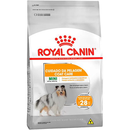 Ração Royal Canin Canine Care Nutrition Mini Coat Care Para Cães Adultos de Porte Pequeno - 2.5 Kg