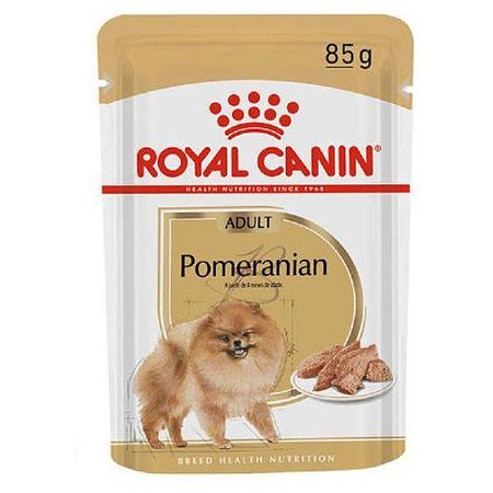 Ração Royal Canin Sachê Pomeraniam Adult Para Cães Adultos 85 g