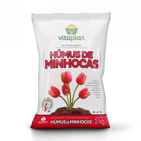 Substrato Vitaplan Húmus de Minhocas - 2 Kg