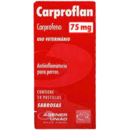 Carproflan 75 mg Para Cães - 14 Comprimidos