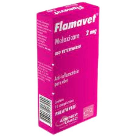 Flamavet 2 mg Para Cães - 10 Comprimidos