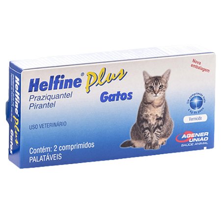 Helfine Plus Para Gatos - 2 Comprimidos