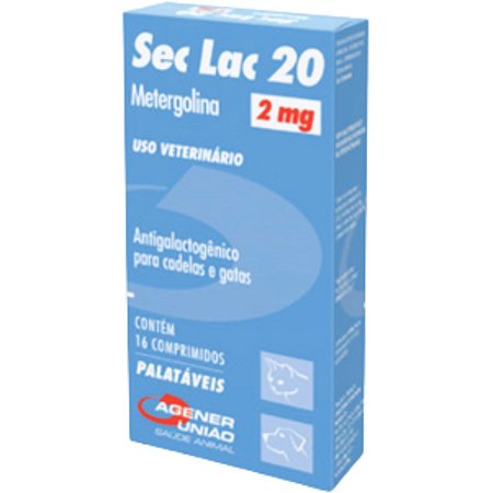 Sec Lac 2 mg Para Cães - 16 Comprimidos