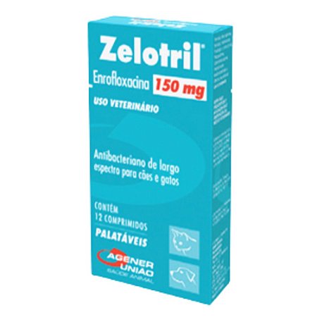 Zelotril 150 mg Para Cães - 12 Comprimidos