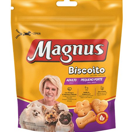 Biscoito Magnus Para Cães Adultos Porte Mini e Pequeno