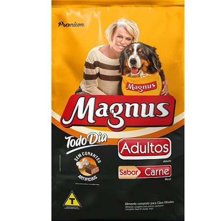 Ração Magnus Todo Dia Para Cães Adultos Sabor Carne