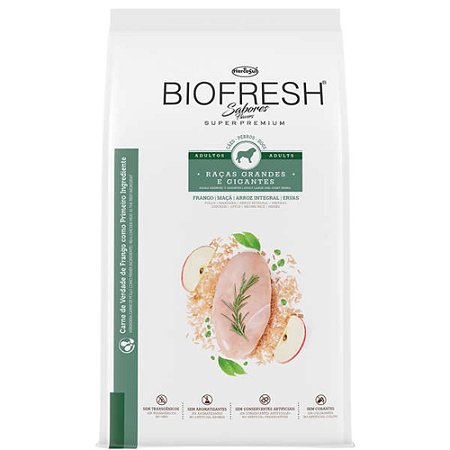 Ração Biofresh Super Premium Raças Grandes e Gigantes Para Cães Adultos Sabor Frango