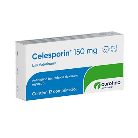 Celesporin 150 mg Para Cães e Gatos - 12 Comprimidos