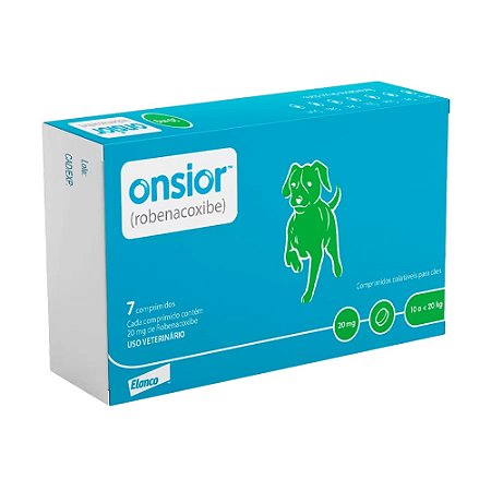 Onsior 20 mg Para Cães - 7 Comprimidos