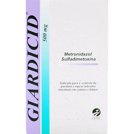 Giardicid 500 mg Para Cães e Gatos