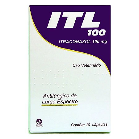 Itl 100 mg Para Cães e Gatos - 10 Comprimidos