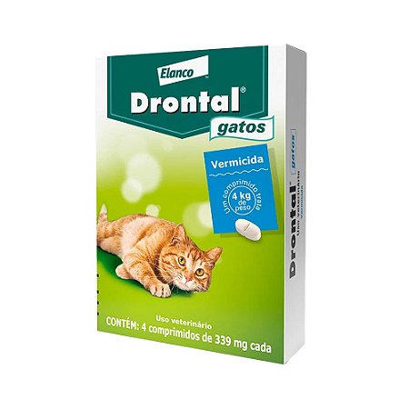 Drontal Para Gatos - 4 Comprimidos
