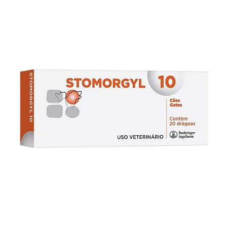 Stomorgyl 10 Para Cães e Gatos - 20 Comprimidos