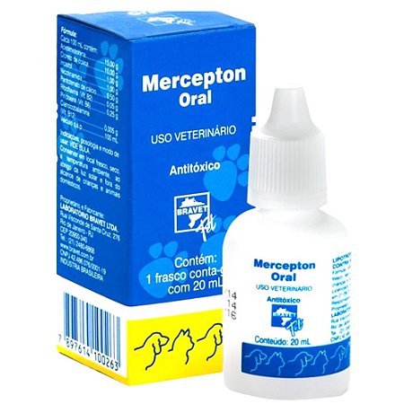 Mercepton Oral Para Cães e Gatos - 20 ml