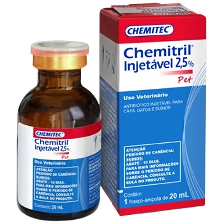 Chemitril 2,5% Injetável - 20 ml