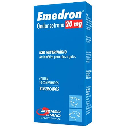 Emedron 20 mg Para Cães e Gatos - 10 Comprimidos