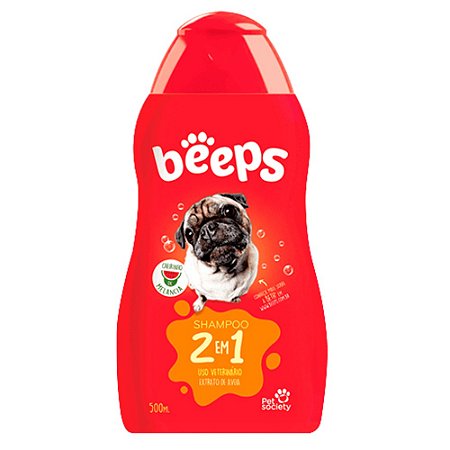Shampoo Beeps Pelos Curtos 2 em 1 - 500 ml
