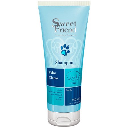Shampoo Sweet Friend Intensive Care Pelos Claros Para Cães - 250 ml