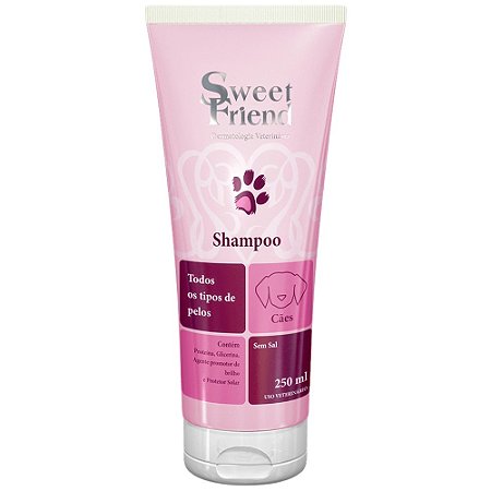 Shampoo Sweet Friend Intensive Care Todos os Tipos de Pelos Para Cães - 250 ml