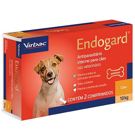 Vermífugo Endogard Para Cães 10 Kg