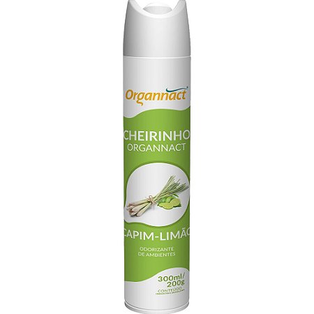 Aromatizador Organnact Cheirinho Capim Limão - 300 ml
