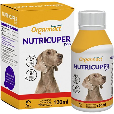 Suplemento Organnact Nutricuper Dog Para Cães - 120 ml