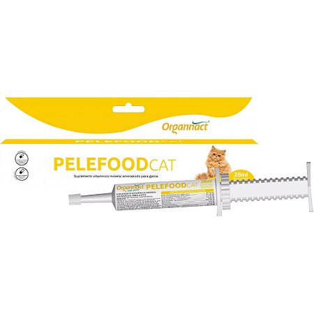 Suplemento Organnact Pelefood Cat Para Gatos - Seringa com 28 ml
