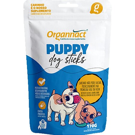 Suplemento Organnact Puppy Dog Sticks Para Cães - 160 g