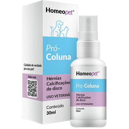 Pró-Coluna Homeo Pet Para Cães e Gatos - 30 ml