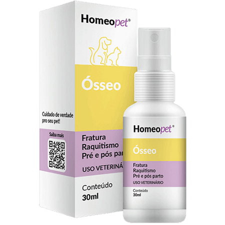 Ósseo Homeo Pet Para Cães e Gatos - 30 ml