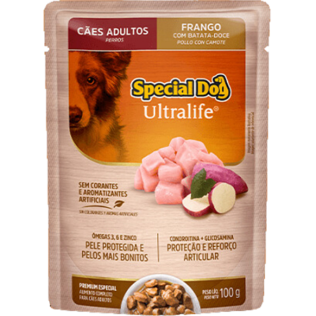 Sachê Special Dog Ultralife Para Cães Adultos Sabor Frango com Batata Doce - 100 g