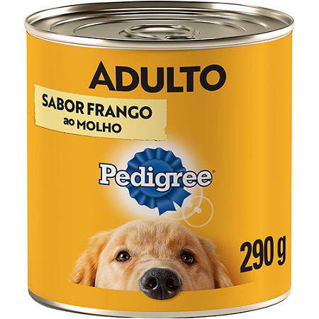 Lata Pedigree Para Cães Adultos Sabor Frango ao Molho - 280 g