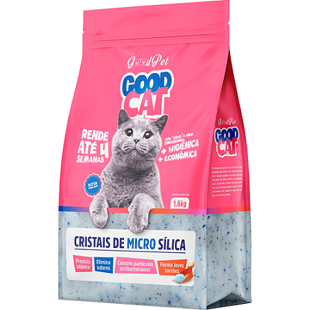 Areia Sílica Good Cat Para Gatos - Fina - 1,6 Kg