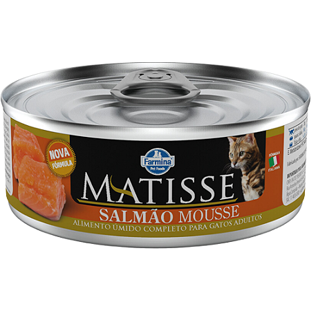 Ração Úmida Matisse Para Gatos Sabor Salmão Mousse - 85 g