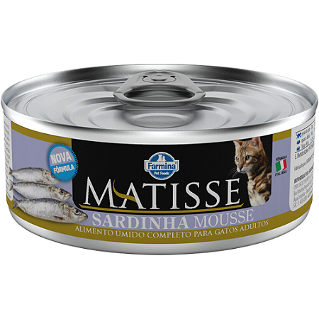 Ração Úmida Matisse Para Gatos Sabor Sardinha Mousse - 85 g