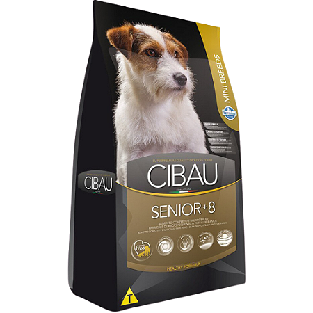 Ração Farmina Cibau Mini Sênior 8+ Para Cães de Porte Pequeno