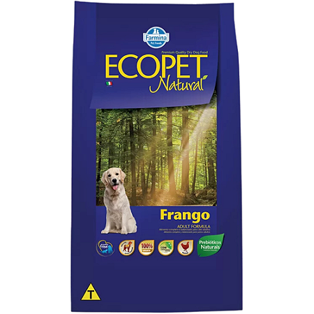 Ração Farmina Ecopet Natural Para Cães Adultos Sabor Frango