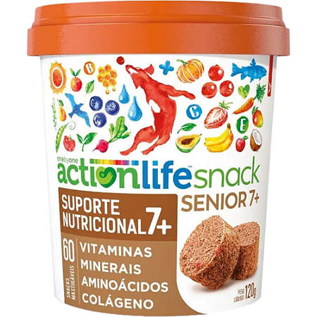 Snack Spin Actionlife Sênior 7+ Para Cães - Suporte Nutricional - 120 g