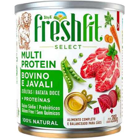 Alimento Úmido Spin Freshfit Multi Protein Para Cães Sabor Bovino e Javali - 280 g