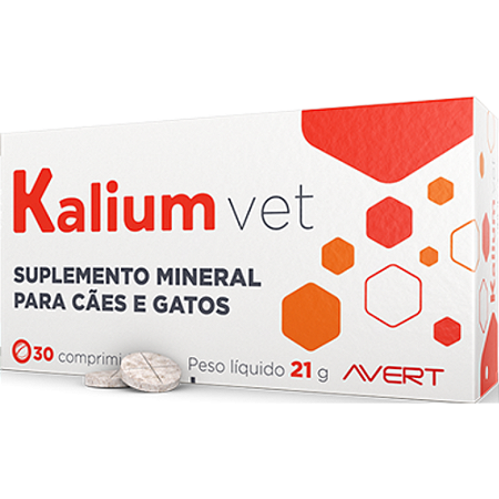Suplemento Kalium Vet Para Cães e Gatos - 30 Comprimidos