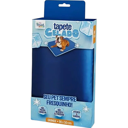 Tapete Gelado The Pet´s Brasil Grande Azul - 90 X 50 cm